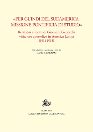 «Per gl'Indi del Sudamerica. Missione pontificia di studio» (PDF)