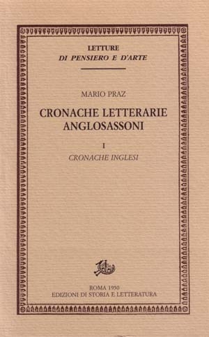 Cronache letterarie anglosassoni. I