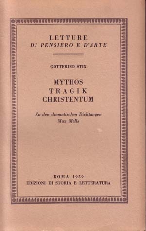 Mythos, Tragik, Christentum