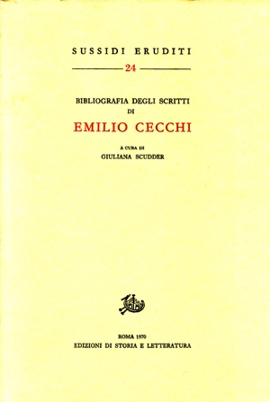 Bibliografia degli scritti di Emilio Cecchi