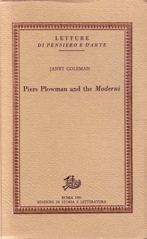 Piers Plowman and the Moderni