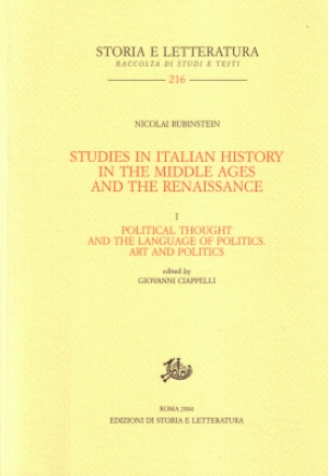 Studies in Italian History in the Middle Ages and the Renaissance. I.