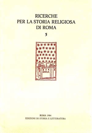 Ricerche per la Storia Religiosa di Roma 5