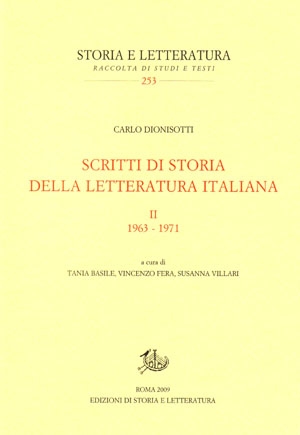 Scritti di storia della letteratura italiana. II - Edizioni di Storia e  Letteratura