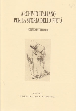 Archivio italiano per la storia della pietà, xxiii