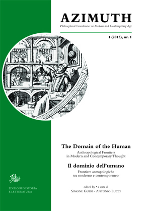 The Domain of the Human. Anthropological Frontiers in Modern and Contemporary Thought / Il dominio dell’umano. Frontiere antropologiche tra moderno e contemporaneo