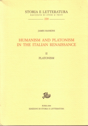 Humanism and Platonism in the Italian Renaissance. II