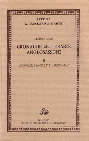 Cronache letterarie anglosassoni. II