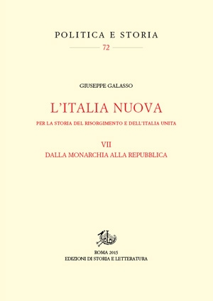 L’Italia nuova. Per la storia del Risorgimento e dell’Italia unita. VII