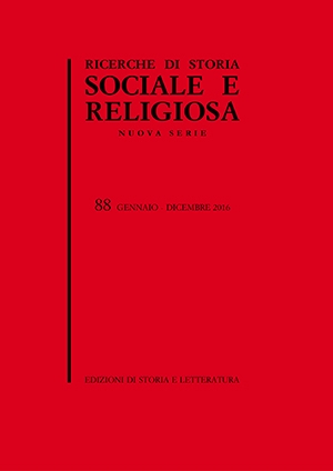 Ricerche di Storia Sociale e Religiosa, 88