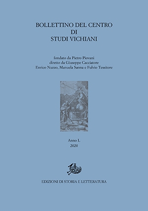 Bollettino del Centro di Studi Vichiani 50 (PDF)