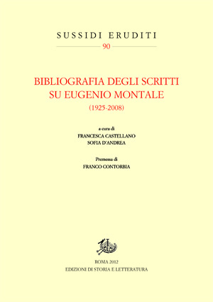 Bibliografia degli scritti su Eugenio Montale (PDF)