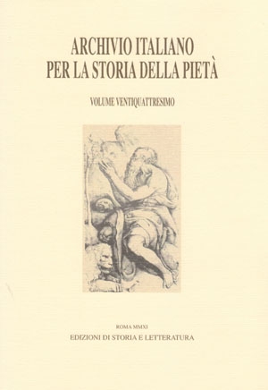 Archivio italiano per la storia della pietà, xxiv (PDF)