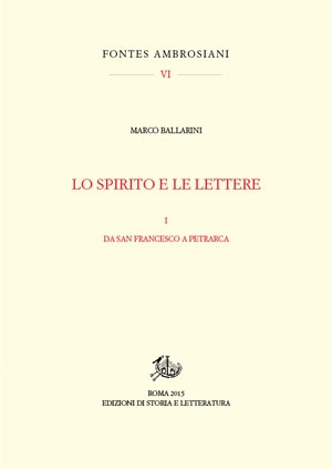 Lo spirito e le lettere. I (PDF)