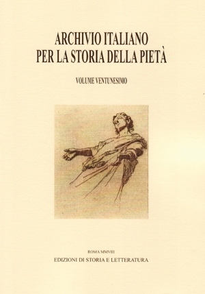 Archivio italiano per la storia della pietà, xxi (PDF)