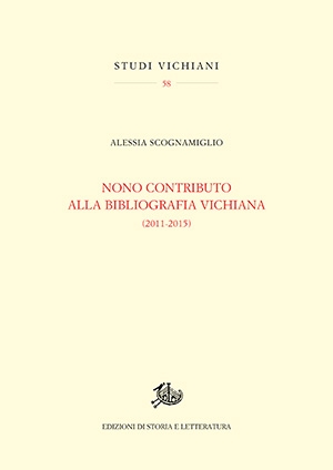 Nono contributo alla bibliografia vichiana (2011-2015)