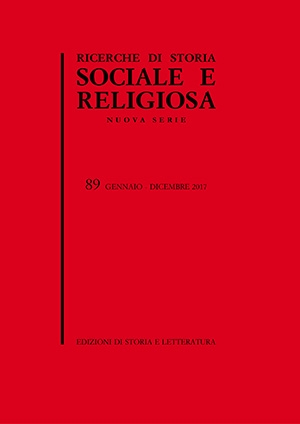 Ricerche di Storia Sociale e Religiosa, 89