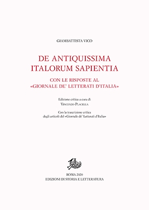 De Antiquissima Italorum Sapientia con le Risposte al «Giornale de’ letterati d’Italia»