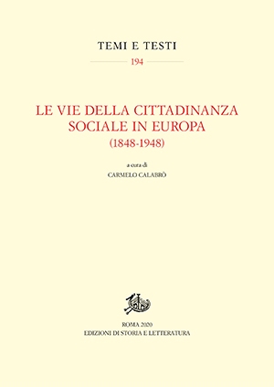 Le vie della cittadinanza sociale in Europa (1848-1948) (PDF)