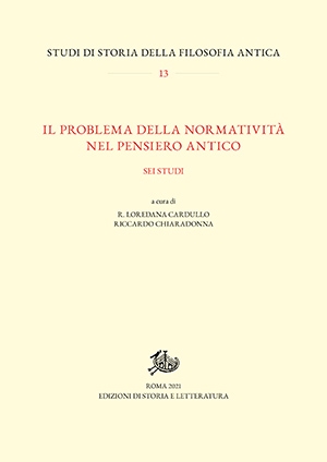 Il problema della normatività nel pensiero antico