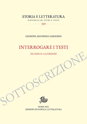 Sottoscrizione per "Interrogare i testi" Sottoscrizione per "Interrogare i testi"