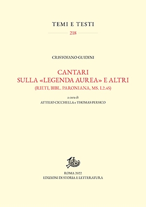 Cantari sulla «Legenda aurea» e altri