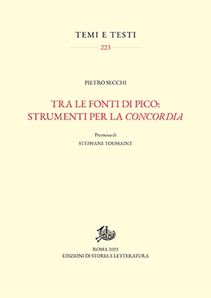 Tra le fonti di Pico: strumenti per la concordia