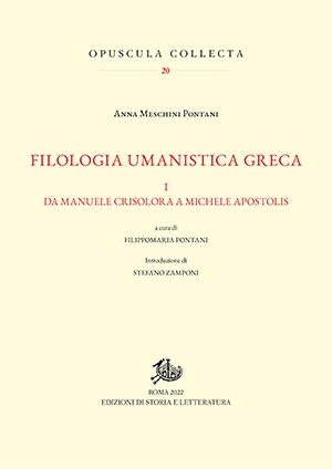 Filologia umanistica greca. I