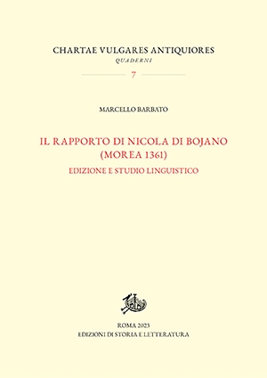 Il rapporto di Nicola di Bojano (Morea 1361)