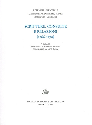 Scritture, consulte e relazioni (1766-1770)