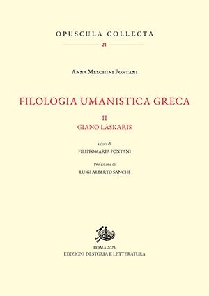 Filologia umanistica greca. II