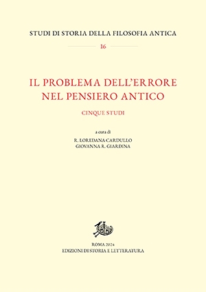 Il problema dell’errore nel pensiero antico