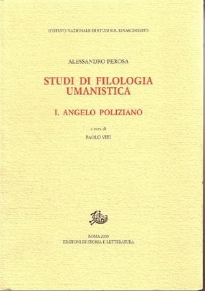 Studi di filologia umanistica. I