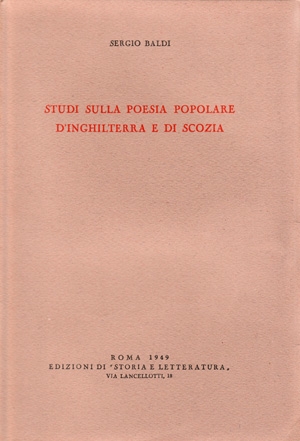 Studi sulla poesia popolare d’Inghilterra e di Scozia