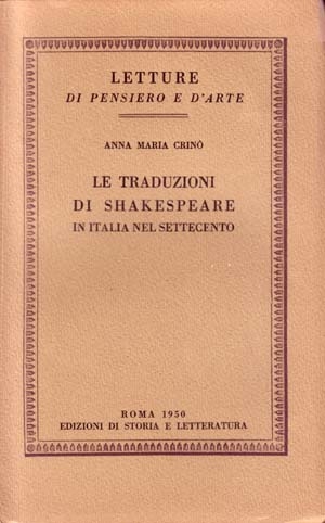 Le traduzioni di Shakespeare in Italia nel Settecento