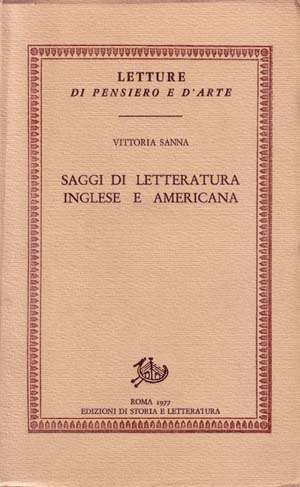 Saggi di letteratura inglese e americana