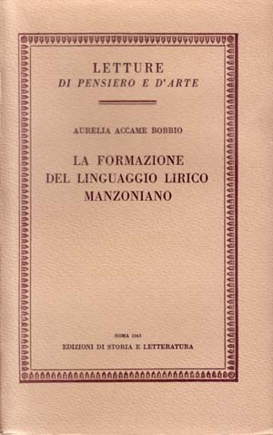 La formazione del linguaggio lirico manzoniano