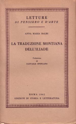 La traduzione montiana dell’Iliade