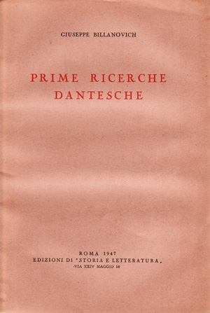 Prime ricerche dantesche