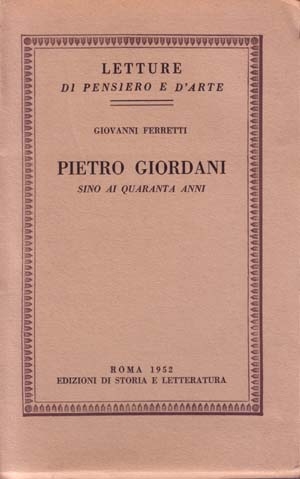 Pietro Giordani sino ai quaranta anni