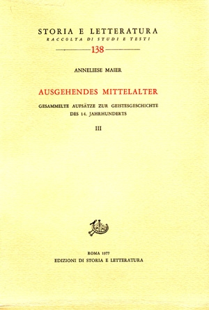 Ausgehendes Mittelalter. III