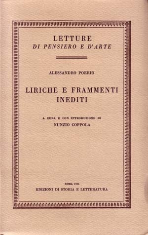 Liriche e frammenti inediti