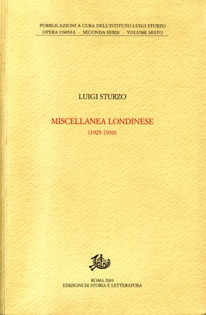 Miscellanea londinese (1925-1930)