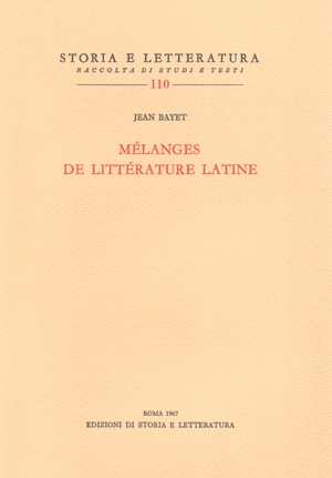Mélanges de littérature latine