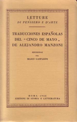 Traducciones españolas del «Cinco de Mayo» de Alejandro Manzoni