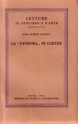 La «Pandora» di Goethe
