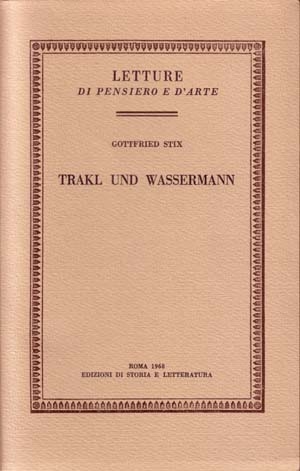 Trakl und Wassermann