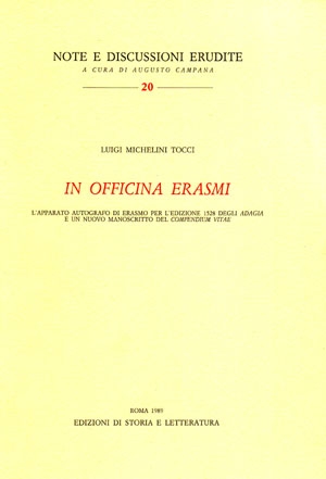 «In officina Erasmi»