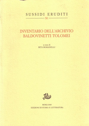 Inventario dell’Archivio Baldovinetti Tolomei