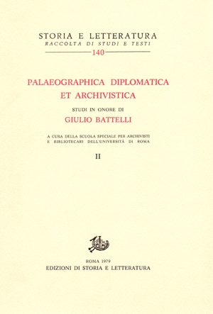 Palaeographica Diplomatica et Archivistica